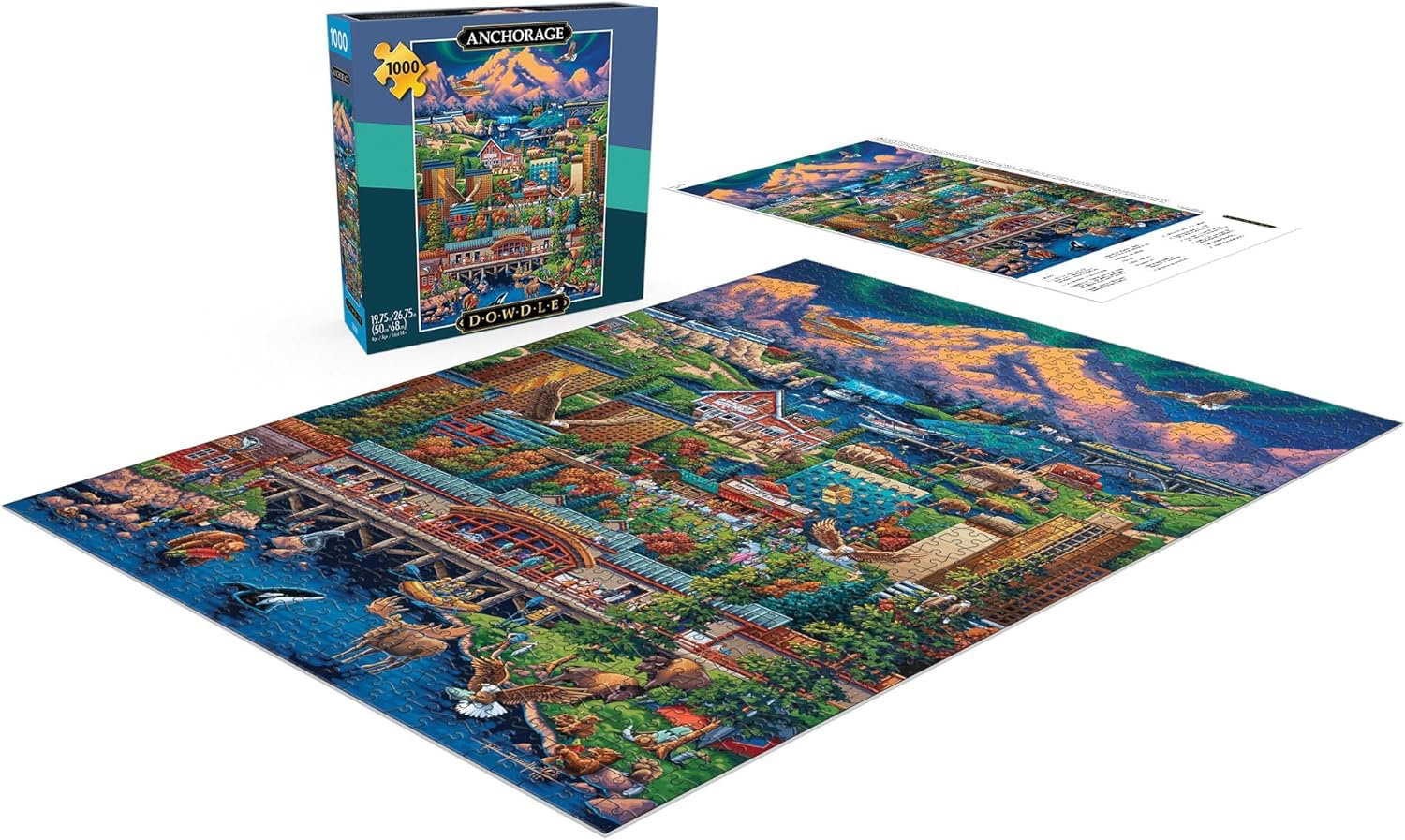 Buffalo Games - Eric Dowdle - Anchorage - 1000 Piece Jigsaw Puzzle for Adults -Challenging Puzzle Perfect for Game Nights - Finished Size is 26.75 x
