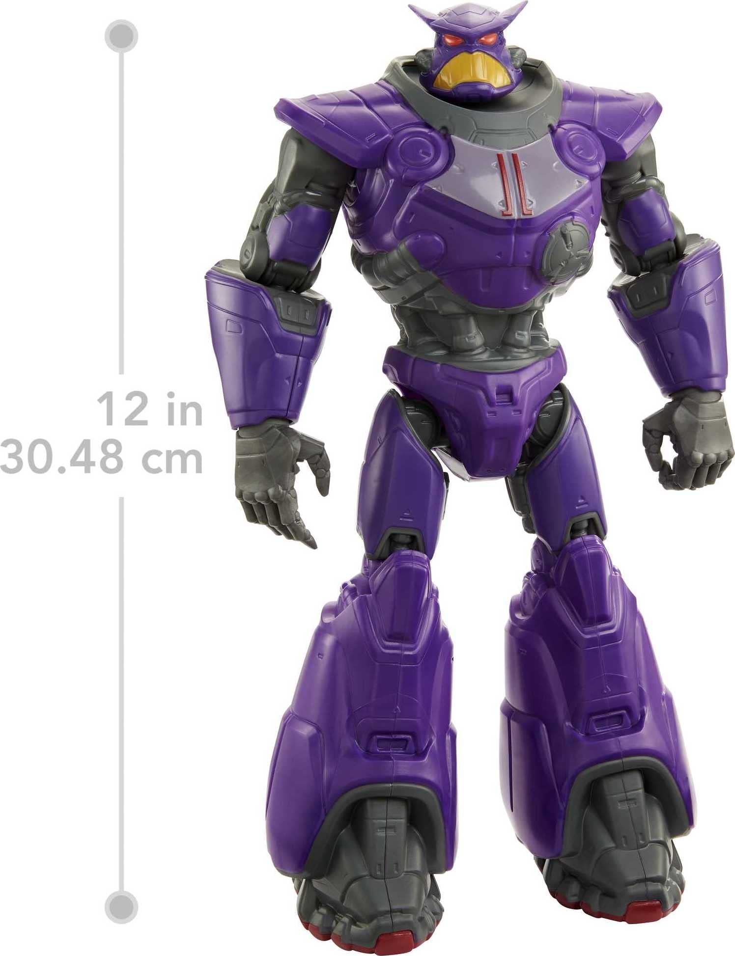 Mattel Disney Pixar Lightyear Large Scale Zurg Action Figure, 13.75 in Tall Authentic Movie Toy 11 Movable Joints, Collectible Gift for Kids 4 Years