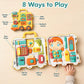 Musical Montessori Busy Board for 1 Year Old to 4 Years Old | 8-in-1 Sensory Gameplay | Educational Toys for Babies | Fine Motor Skills, Thinking