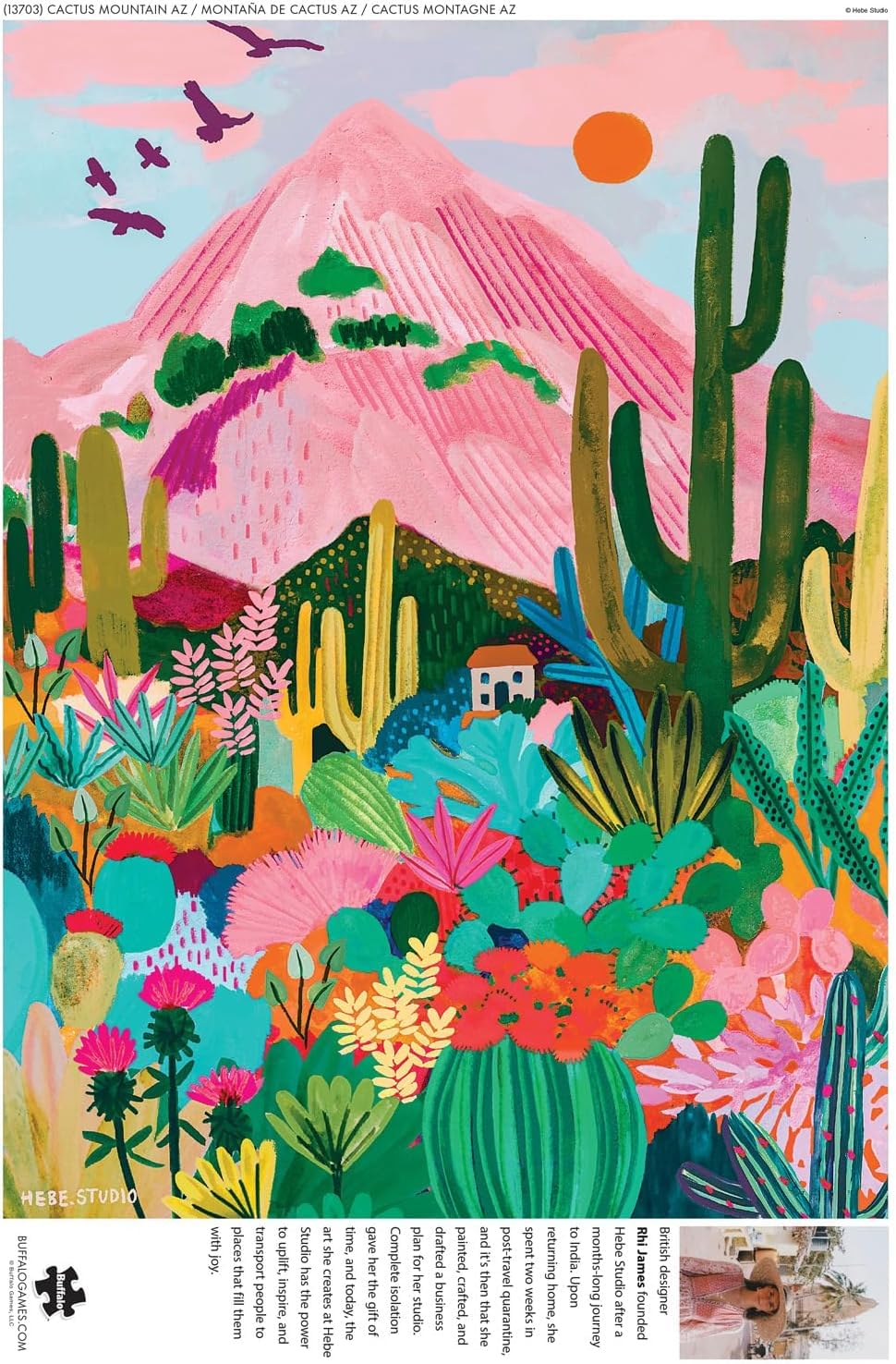 Buffalo Games - Cactus Mountain AZ - 1000 Piece Jigsaw Puzzle for Adults