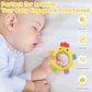 WALULAN Sensory Toys for Babies, 2 Pack Baby Teething Rings Toys for 0-3 3 6-12 Months Baby Rattle Teether Silicone Teether Relief Chew Soothing,BPA