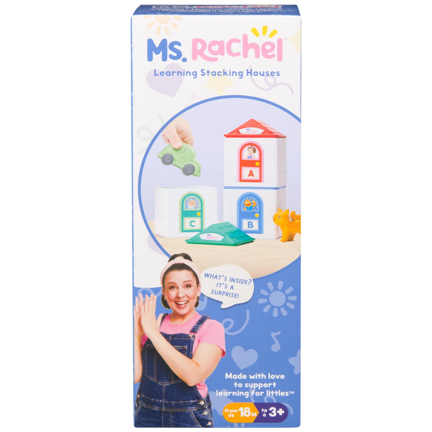 Ms. Rachel Official Learning Stacking House with 6 Surprises to Discover, Educational Toys & Toddler Toys for Girls & Boys Ages 18 Months to 3+ Years