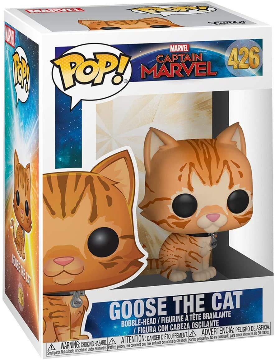Funko Pop! Marvel: Captain Marvel - Goose The Cat Toy, Standard, Multicolor