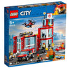 LEGO City Fire Station 60215 Fire Rescue Tower Building Set with Emergency Vehicle Toys Includes Firefighter Minifigures for Creative Play (509