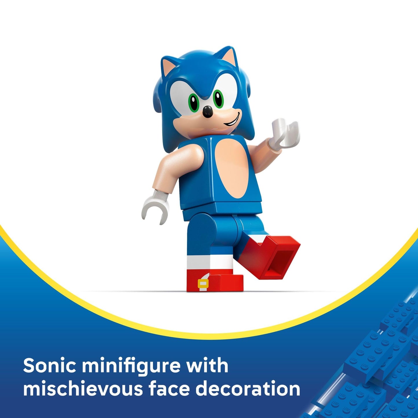 LEGO Sonic The Hedgehog Sonic: Speedster Lightning Race Car Toy for Boys & Girls - Toy Building Set W/Minifigure for Kids & Gamers, Ages 7+ - Gift