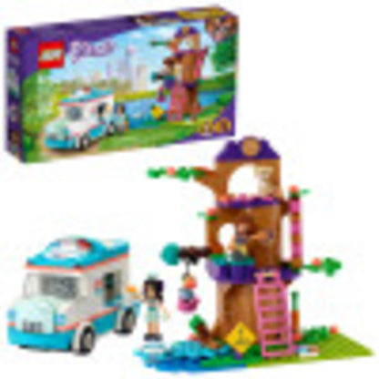 LEGO Friends Vet Clinic Ambulance 41445 Building Kit; Collectible Toy with Ambulance, Rabbit and Kitten Toys, Children’s Vet Kit and Olivia and Emma