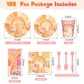 189 Pcs Two Groovy Birthday Party Tableware Set, Groovy Boho Hippie Daisy Tablecloth 24 Guests Dinner Plates Dessert Plates Cups and Napkins for Girl