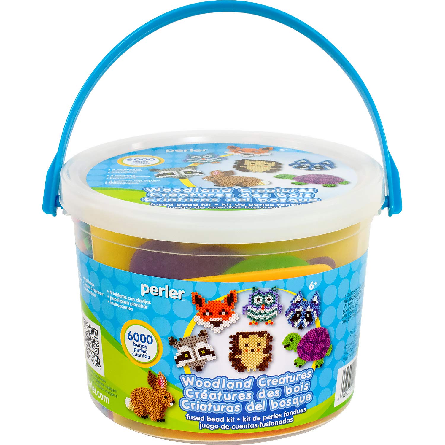 Perler Woodland Creatures Fuse Bead Bucket Craft Activity Kit, 6006 pcs