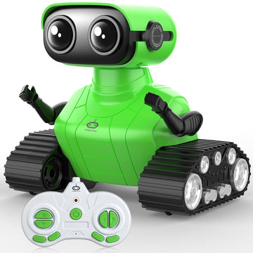 AisayGoo RC Robot Toy for Kids,Remote Control Robot with LED Eyes,Auto-Demo,Smart Voice,Singing and Dancing,Rechargeable Toys for Boys Girls,Ideal