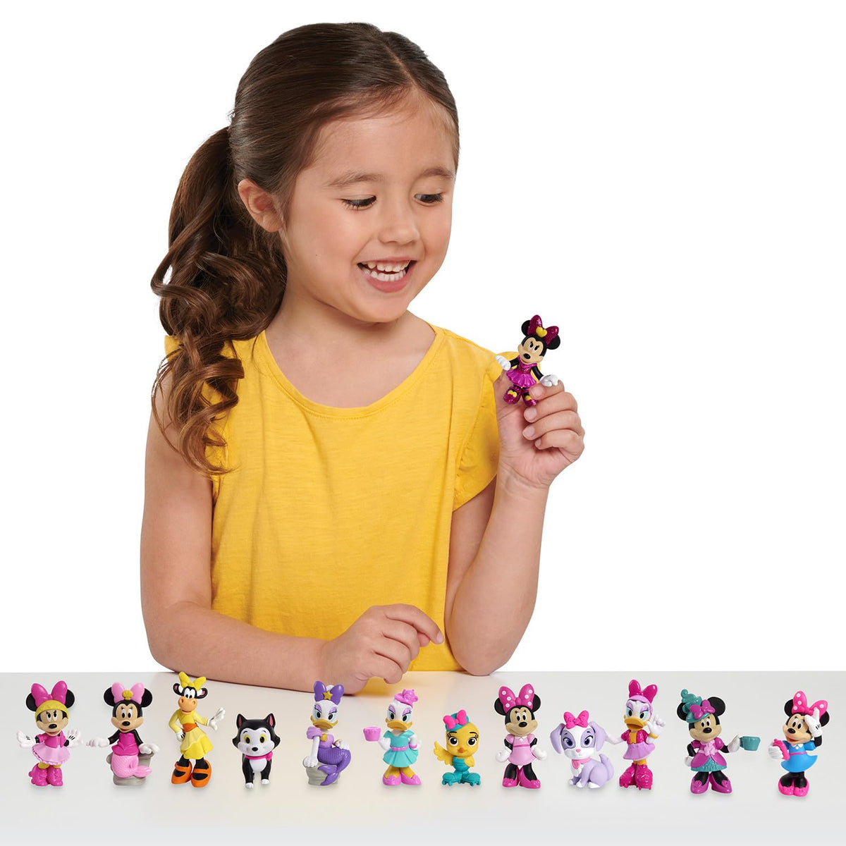 Disney Junior Series 3 Minifigures Minnie Mouse Collectible Figurines 4.5cm to 6.8cm Tall Toys for Kids Ages 3+ by Just Play