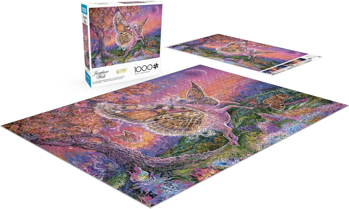 Buffalo Games - Josephine Wall - Fluttercorn Dreamscape - 1000 Piece Jigsaw Puzzle for Adults -Challenging Puzzle Perfect for Game Nights - Finished