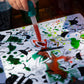 HeyDoodle Busy Bug Sensory Mat - Perfect for Kids with Educational Themes & Debossed Areas - Doodle Pad Set Includes 9 Markers and a Water Dropper