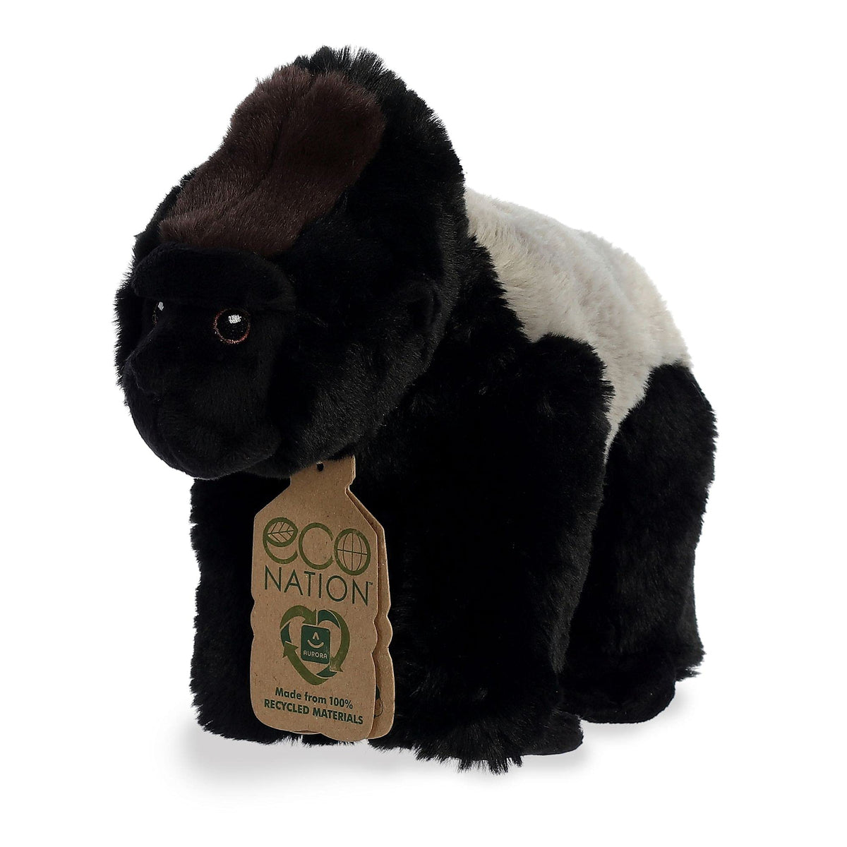 Aurora Eco Nation 9.5" Silverback Gorilla Responsibly Made Stuffed Animal
