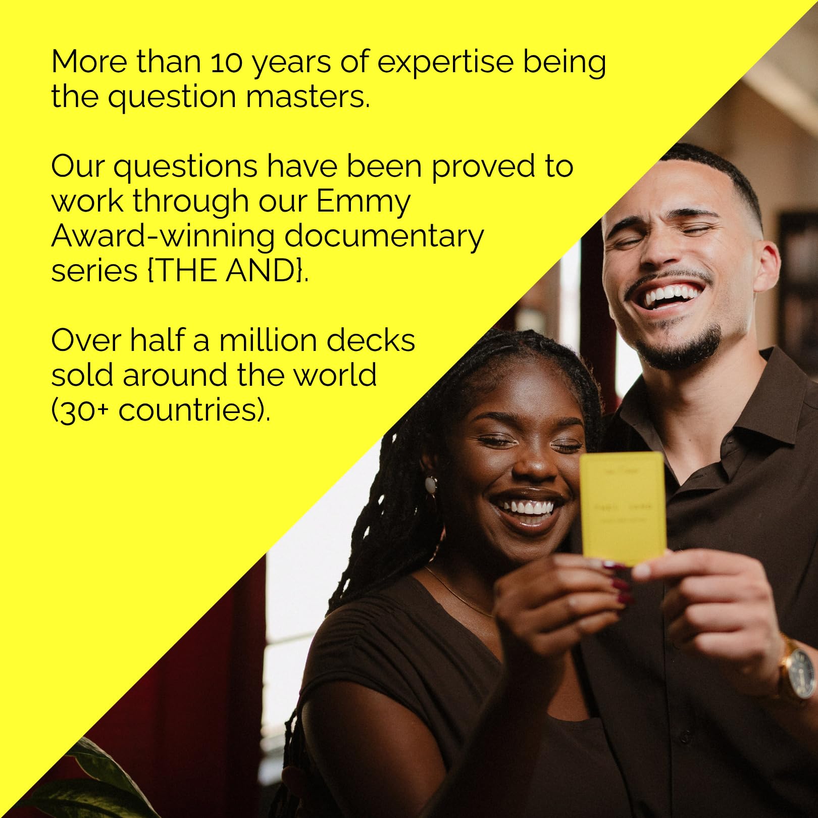 {THE AND} Good Vibes Edition - 199 Laugh Out Loud Conversation Cards for Friends, Family, Couples - Fun Icebreaker Cards to Connect - Stress Free