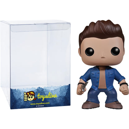 D e a n Winchest e r : Fun ko P o p ! TV Vinyl Figurine Bundle with 1 Compatible 'ToysDiva' Graphic Protector (094-03736 - B)