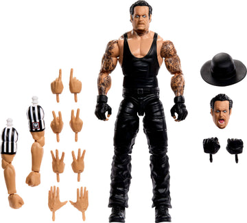 Mattel WWE Elite Collection Action Figure, SummerSlam Undertaker Collectible with Accessory & Referee Build-A-Figure Parts