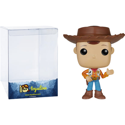 Funko Woody: P o p ! Vinyl Figurine Bundle with 1 Compatible 'ToysDiva' Graphic Protector (168-06877 - B)