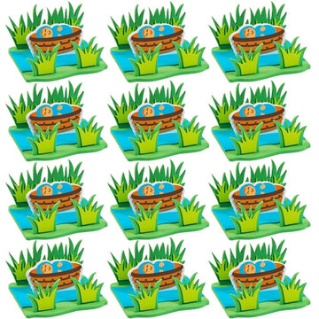 Fun Express Baby Moses Floating Craft Kit Makes 12 - Sunday School Crafts for Kids Ages 4-8 | Christian Crafts & Bible Activities for Church |