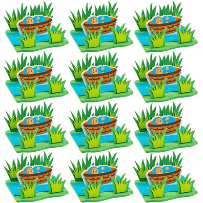 Fun Express Baby Moses Floating Craft Kit Makes 12 - Sunday School Crafts for Kids Ages 4-8 | Christian Crafts & Bible Activities for Church |