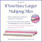 Acrylic White Mahjong Tile Pusher Racks (Set of 4) - White Color(18.5 Inches Long)