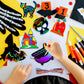 Max Fun Halloween Craft Scratch Paper Art for Kids Party Games Ornaments 96PCS Magic Rainbow Scratch Off Cards Paper Hanging Educational Toys Kit