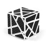 CuberSpeed Ghost 3x3 White with Black Sticker Magic Cube 3x3 Ghost White 3x3x3 Speed Cube Black Sticker