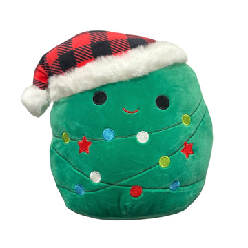 Squishmallows Official KellyToy Christmas 2023 - Choose 5-inch or 8-inch (Andy Christmas Tree, 8 Inch), (SQXM23)