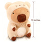 WUFUVAP Cute Capybara Plush Wearing Bear Costume Kawaii Capybara Stuffed Animal Soft Stuffed Capibara Toy Birthday Gifts Party Decoration for Kids