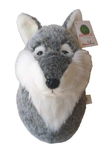 Adore 12" Lobo the Wolf Stuffed Animal Plush Walltoy Wall Mount