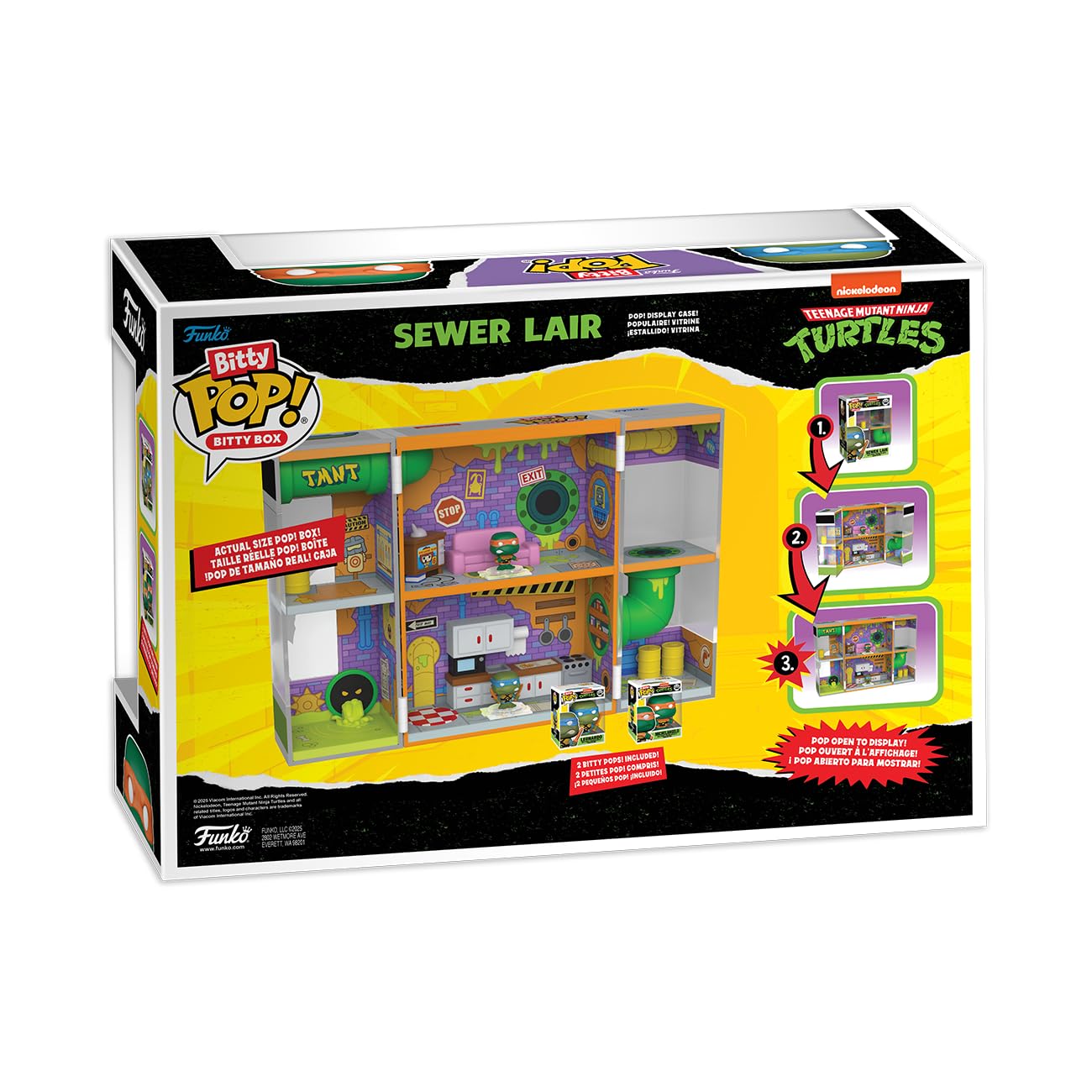 Funko Pop! Bitty Boxes: Teenage Mutant Ninja Turtles - Sewer Lair - Collectable Vinyl Figure - Gift Idea - Official Merchandise - Toys for Kids &
