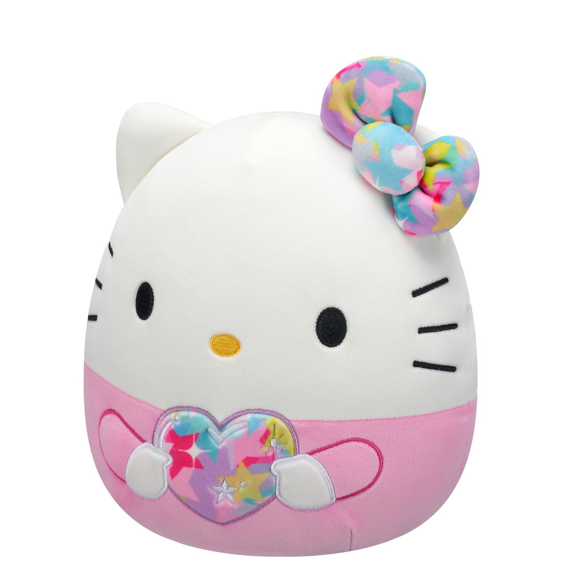 Squishmallows Hello Kitty Plush Toy, 8 Inch, Bowtie and Heart Design