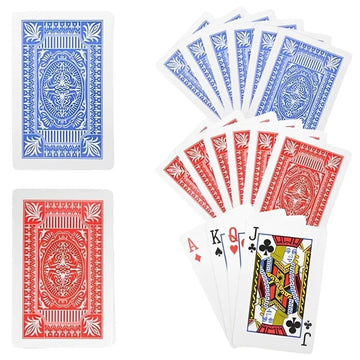 Rhode Island Novelty 12 Decks of Economy Playing Cards Red/Blue/White, 2.25" x 3.5"