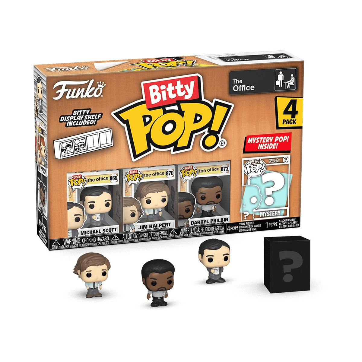 Funko Bitty POP! 4 Pack: The Office: Michael, Jim Halpert and Darryl