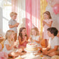 AOBKIAT Wedding Streamers Party Decorations,8 Rolls Pink Gold Crepe Paper