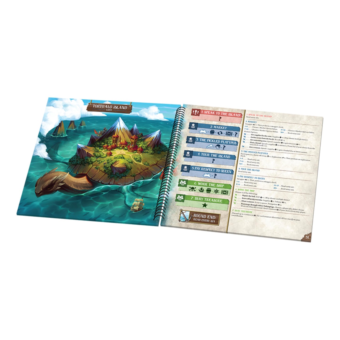 Forgotten Waters Board Game - Embark on a Hilarious Pirate Adventure in a World of High Seas Hijinks! Cooperative Strategy Game, Ages 14+, 3-7