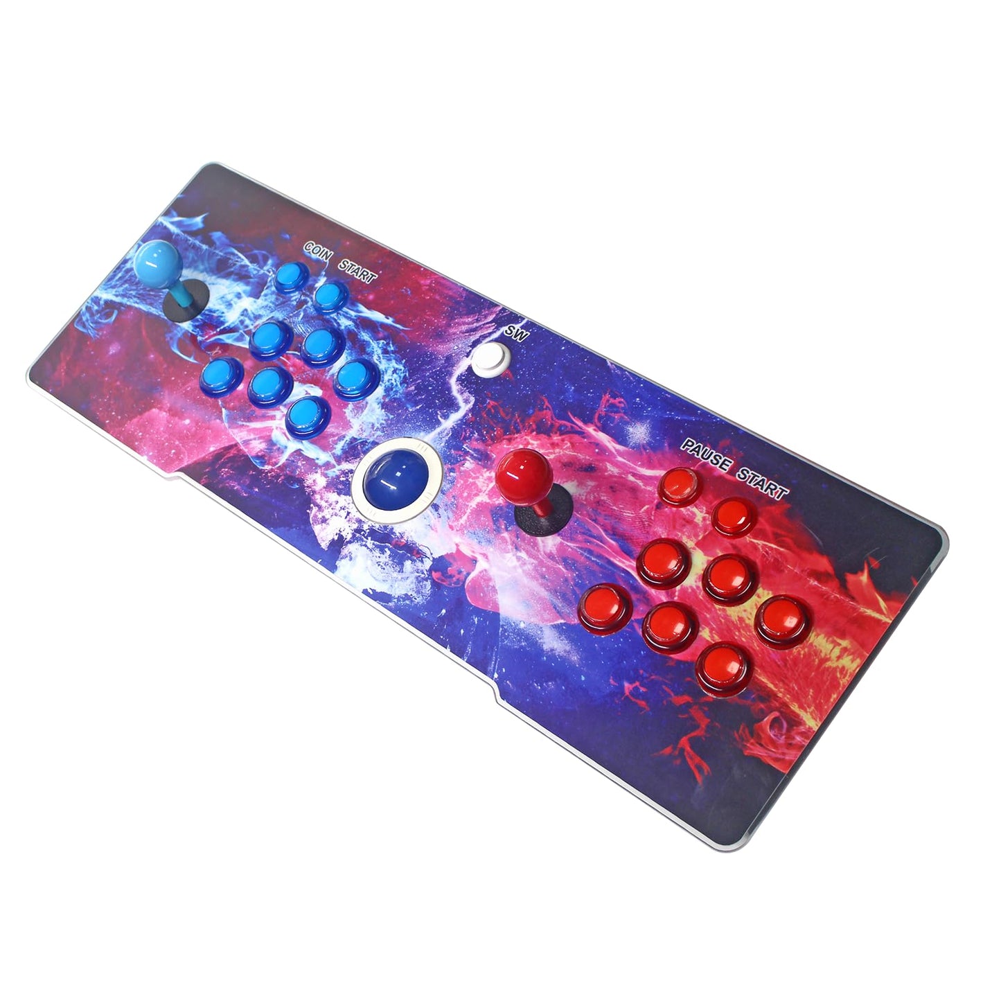 UYXOERA 3D Saga DX Preloaded with 516 Vertical + 3000 Horizontal Games, 3 Sided Cocktails, 3D Saga Box Arcade Game Console, Precision LED Push Button