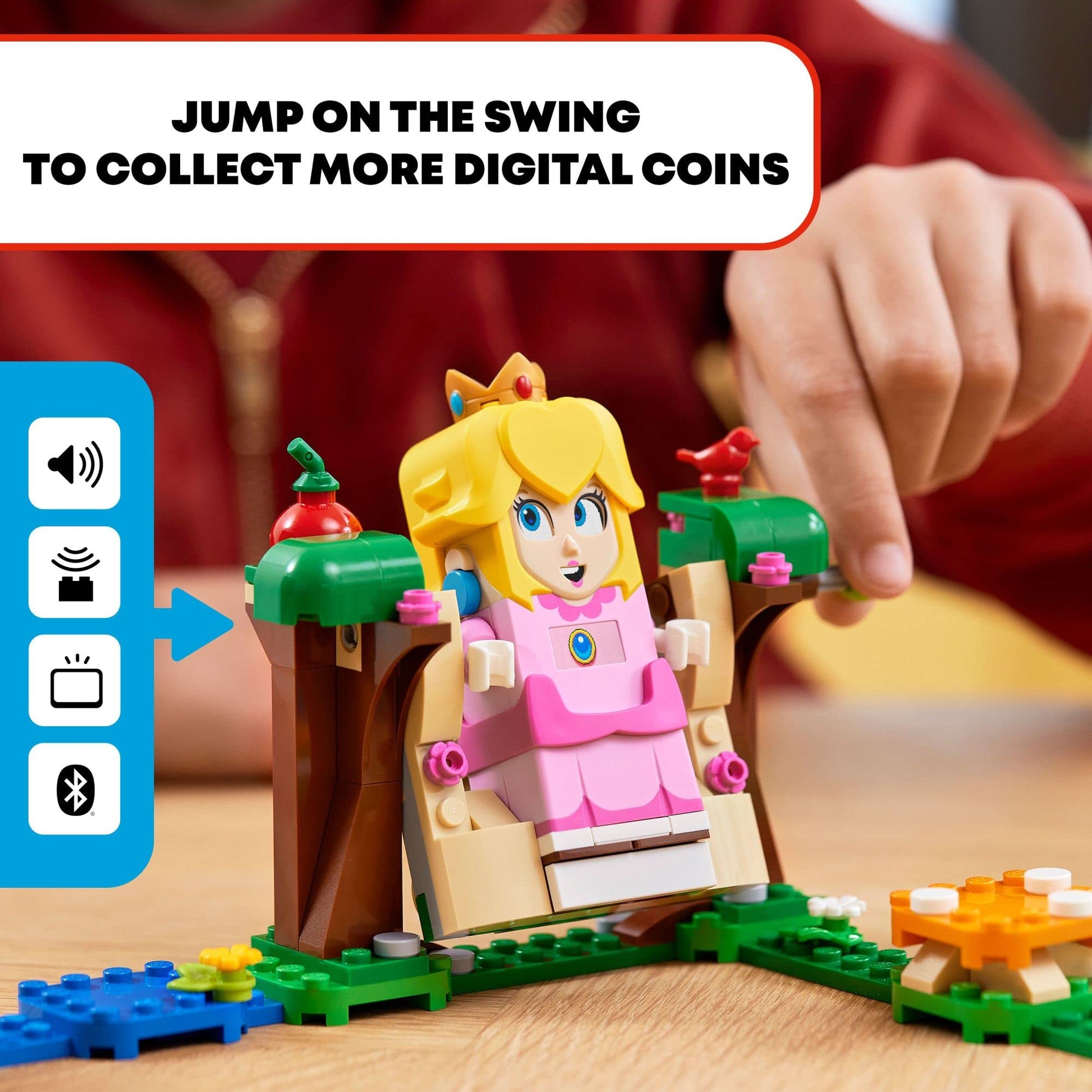 LEGO Super Mario Adventures with Peach Starter Course, Buildable Game, Toy with Interactive Figure, Yellow Toad & Lemmy, Birthday Gift Idea for Kids