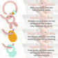 Easter Silicone Teething Toys, 3 Months+, Infant Baby Easter Basket Stuffers for Babies, Baby's Easter Egg Rabbit Carrot Teether Toy, Easter Gift