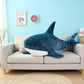 Ryttir 47.2 Inch XXL Giant Shark Stuffed Animals,Chubbier Shark Pillow Soft Shark Plush Shark Body Pillow Stuffed Shark Décor, Perfect Chrismas Stress