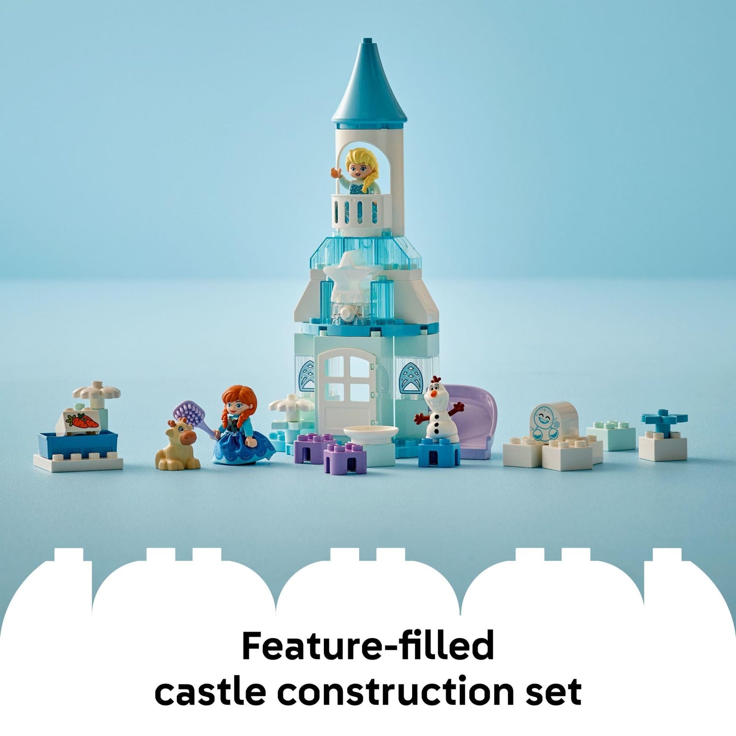 LEGO DUPLO Disney Anna and Elsa’s Frozen Castle Party - Toddler Toy for Girls and Boys 2+ - Building Blocks for Pretend Play and Sensory Development