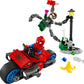 LEGO Marvel Motorcycle Chase: Spider-Man vs. Doc Ock, Buildable Toy for Kids with Stud Shooters and Web Blasters, 2 Marvel Minifigures, Super Hero