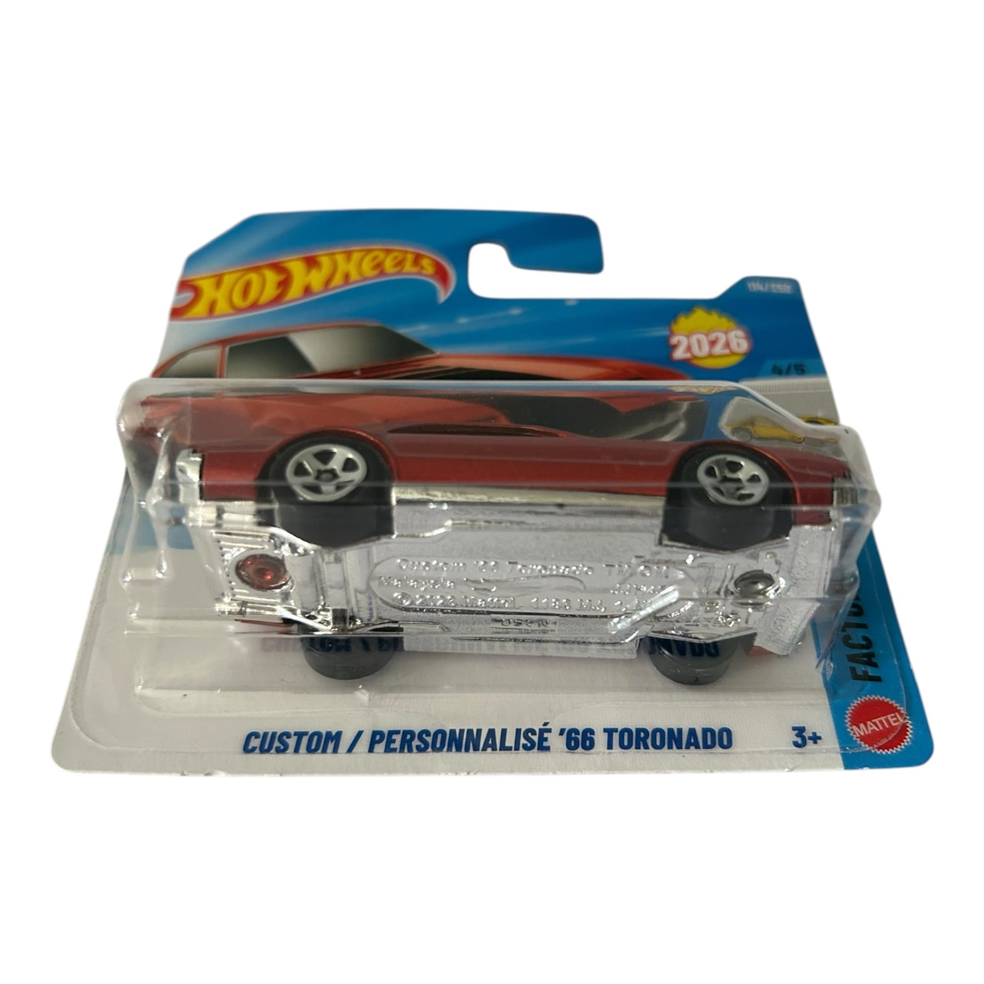 Hot Wheels Custom '66 Toronado [Red] Factory Fresh 4/5, 114/250, New for 2026! 1:64 Scale Diecast Toy Vehicle