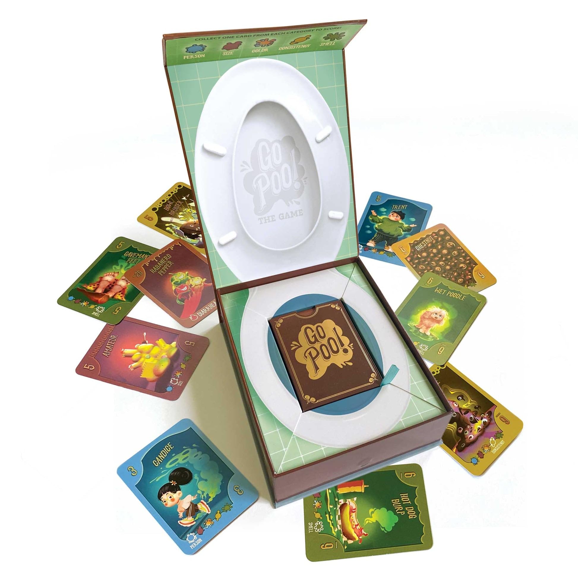 Paper House: Go Poo! The Game | Age 6+ | 2-6 Players | Laugh Out Loud Funny Card Collection | Family Night | Hilarious Toilet Humor | Adults & Kids