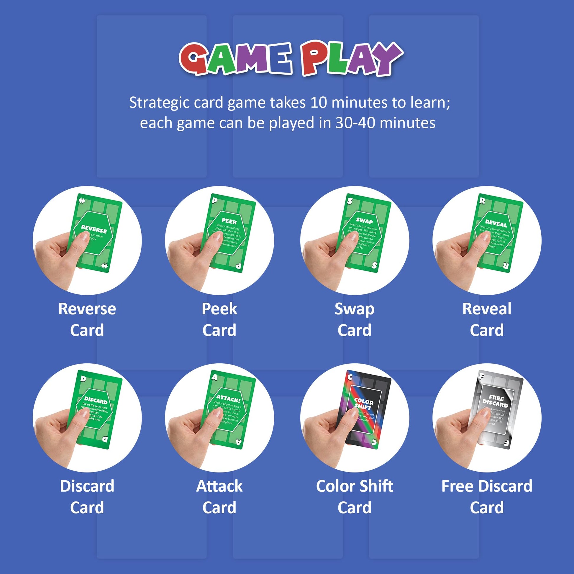 9Stax Card Game Expansion Pack - Family-Friendly Card Game - Fun for Kids, Teens & Adults - Expands Game Play to 6 Players - for Game Night, Family