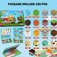 Wattlink Magnetic Building Blocks Set, 150 Pieces Pixel Style Building Cubes, Non-Toxic Construction Toys for Christmas Birthday Gifts, Ages 3+