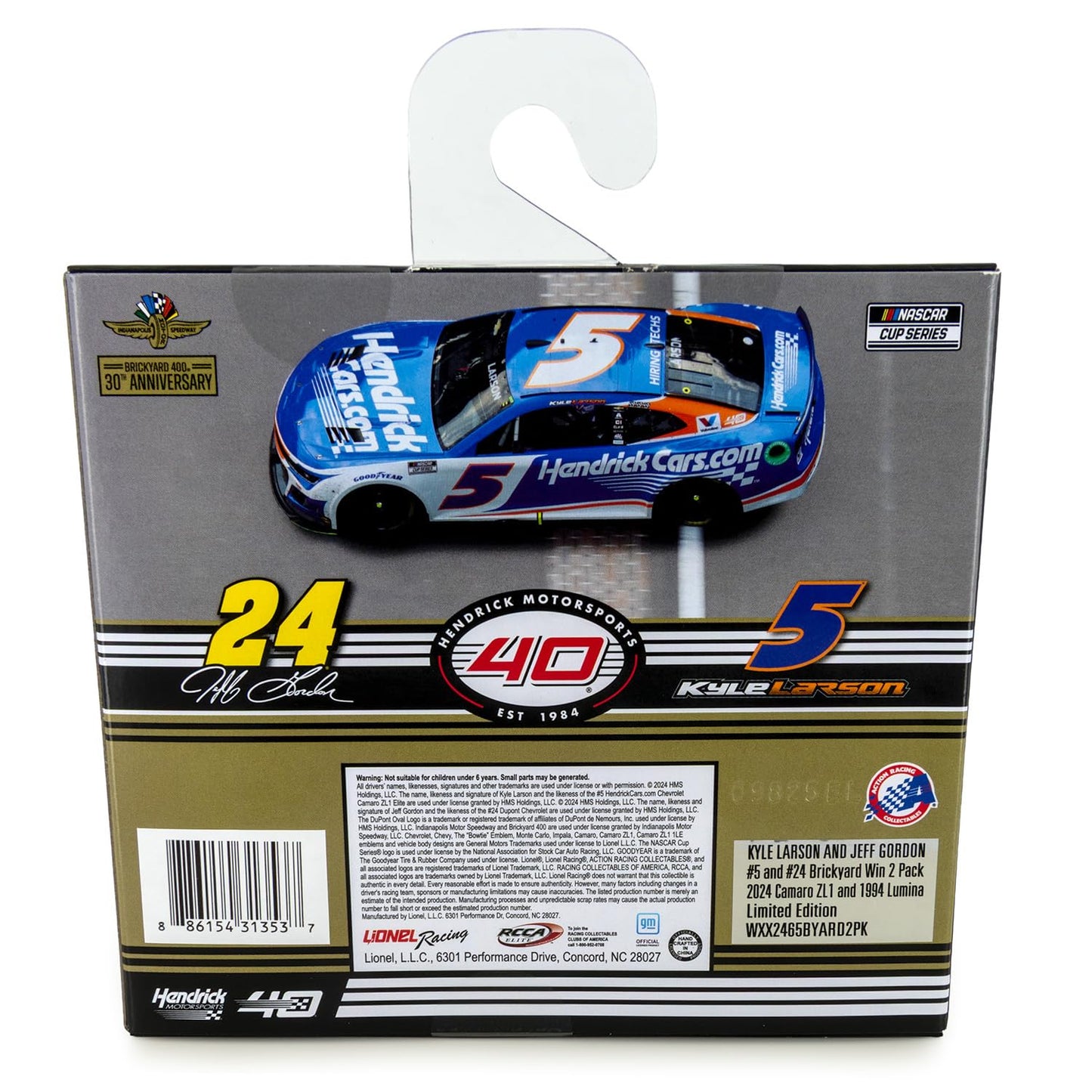 HMS 30 Year Brickyard 400 Bookend Race Win Set 1:64 Nascar Diecast