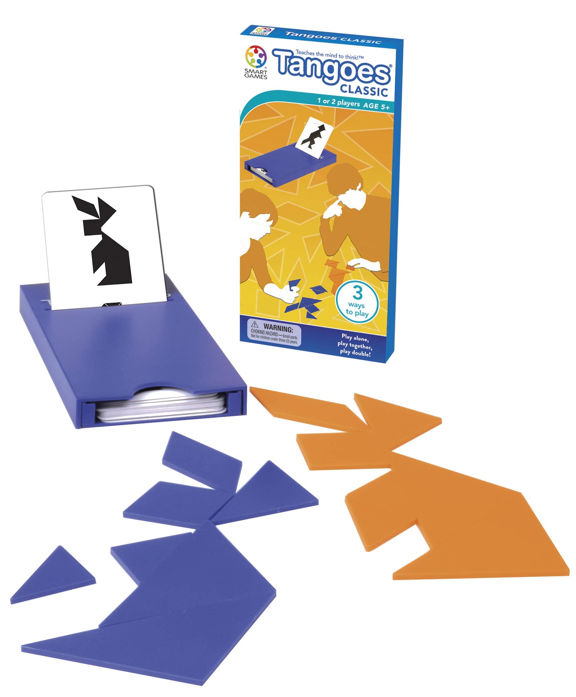 Tangoes SmartGames Classic Tangram Logic Puzzle Game with 54 Challenges Brain Teaser for Ages 5+
