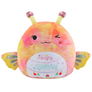 AWNOGKUE Stuffed Animal Butterfly Plush Toys 12 Inch Soft Unicorn Plushies Pillow Cute Rainbow Plushies Room Decoration Birthday Gifts for Kids