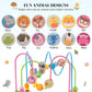 Bead Maze for Babies, Wooden Educational Abacus Beads Circle Toddler Toys - Colorful Roller Coaster Activity Game,Great Gift for Babies Toddlers Girls
