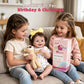 Tookyhill 18 Inch Realistic Reborn Baby Dolls Girl, Lifelike Newborn Baby Doll with Soft Vinyl Body & Accessories, Handmade Weighted Toddler Doll Gift